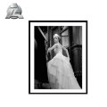 wedding thin black metal standard picture frame sizes